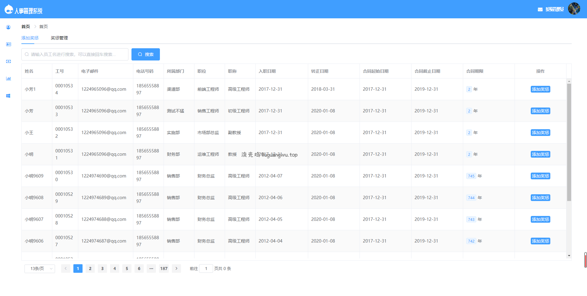 基于SpringBoot的人事管理系统源码