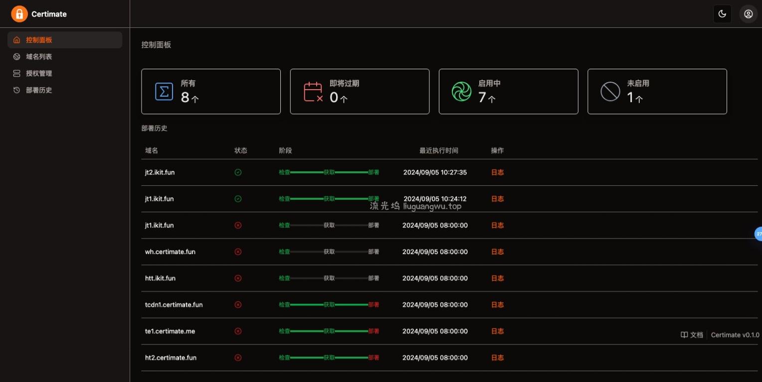 SSL证书管理系统工具网站源码，自动申请、部署SSL证书，并在证书即将过期时自动续期