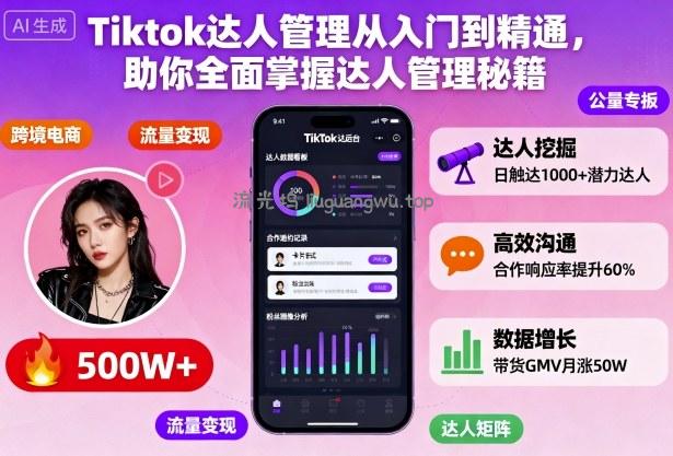 Tiktok达人管理从入门到精通,助你全面掌握达人管理秘籍