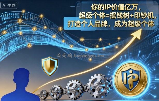 你的IP价值亿万,超级个体=摇钱树+印钞机,打造个人品牌,成为超级个体