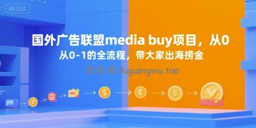 国外广告联盟media buy项目，从0-1的全流程，带大家出海捞金