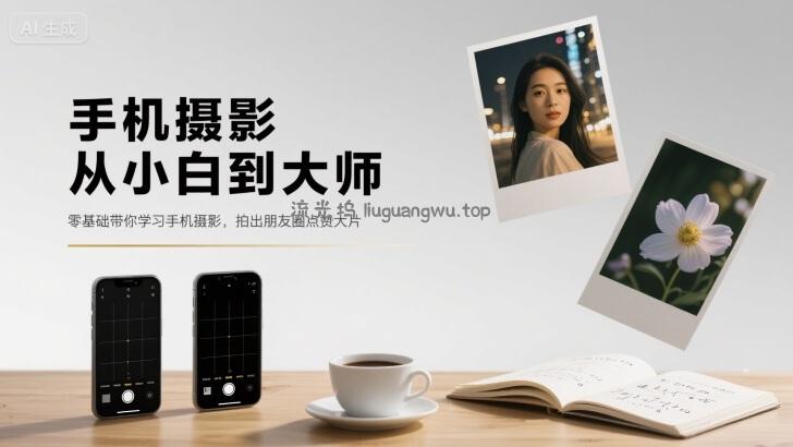 手机摄影从小白到大师，零基础带你学习手机摄影，拍出朋友圈点赞大片