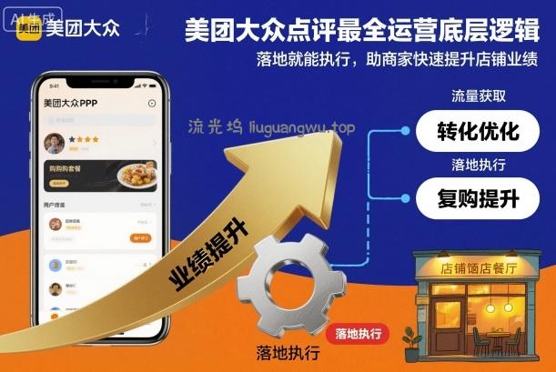 美团大众点评最全运营底层逻辑，落地就能执行，助商家快速提升店铺业绩